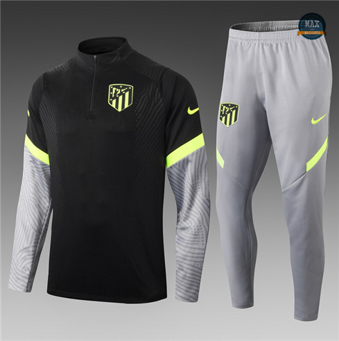 Max Survetement Enfant Atletico Madrid Noir/Gris 2021/22 Thailande