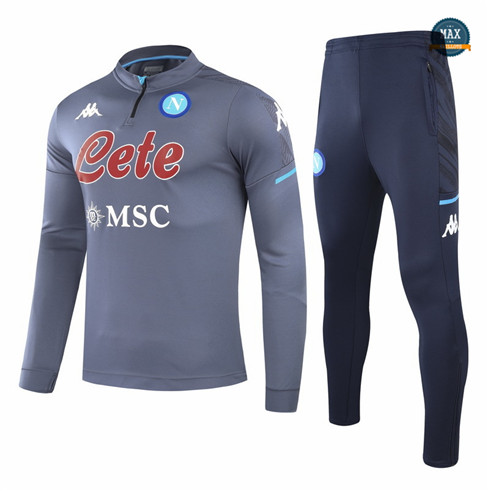 Max Veste Survetement Naples Gris 2021/22 pas cher