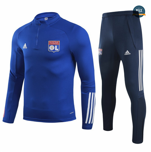 Max Veste Survetement Lyon Bleu Marine 2021/22 pas cher