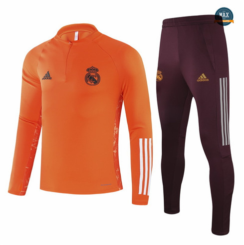 Max Veste Survetement Champions League Real Madrid Orange 2021/22 Thailande