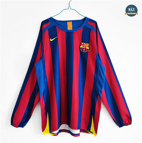 Max Maillots Retro 2005-06 Barcelone Domicile Manche Longue