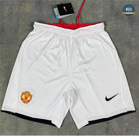 Max Maillot Retro 2008 Manchester United Short Blanc