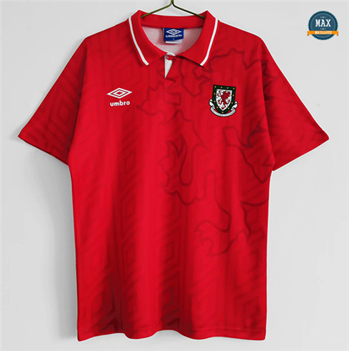 Max Maillots Retro 1992-94 Wales Domicile