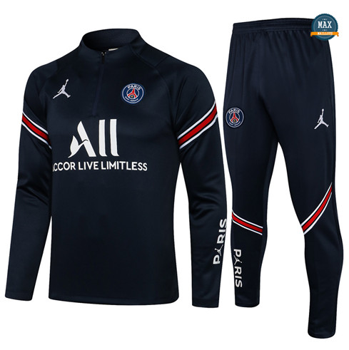 Max Survetement PSG Jordan 2021/22 Bleu Marine