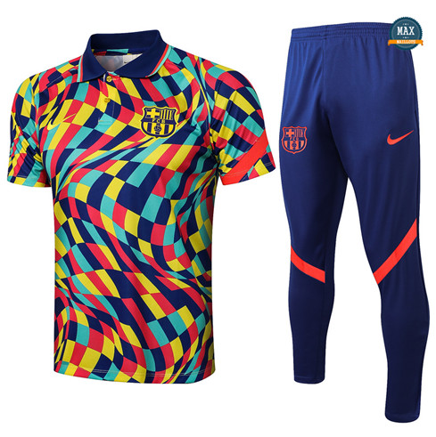 Max Maillot Polo Barcelone + Pantalon 2021/22 Training Couleur