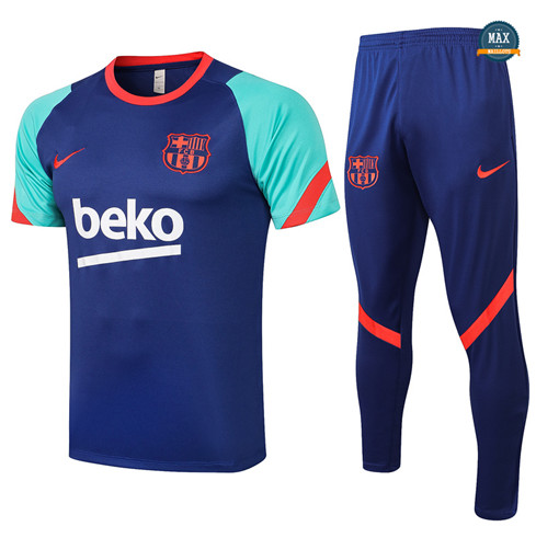 Max Maillots Barcelone + Pantalon 2021/22 Training Bleu/Vert