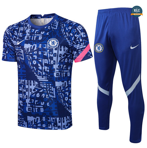 Max Maillots Chelsea + Pantalon 2021/22 Training Bleu