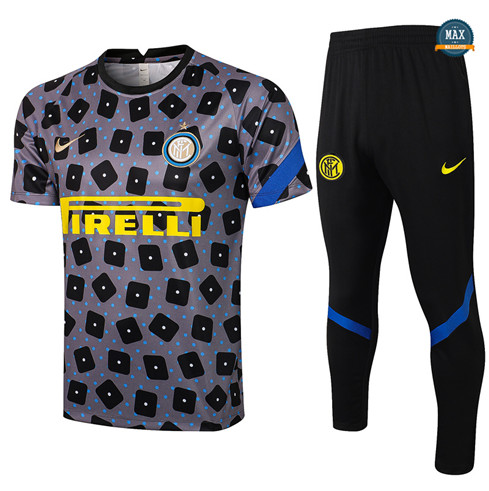Max Maillot Inter Milan + Pantalon 2021/22 Training Gris