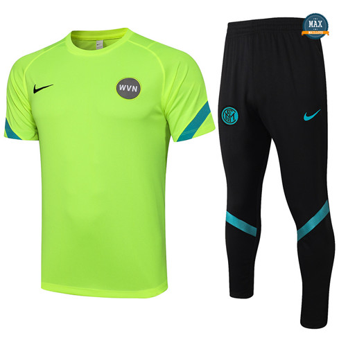 Max Maillots Inter Milan + Pantalon 2021/22 Training Vert Clair