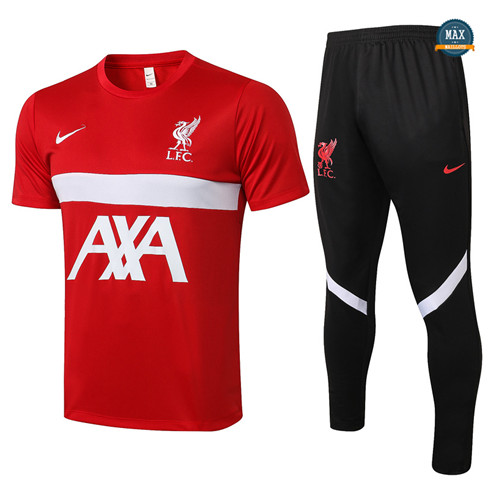 Max Maillot Liverpool + Pantalon 2021/22 Training Rouge