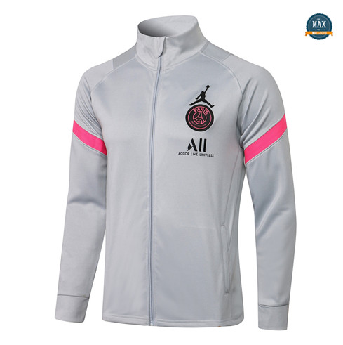 Max Veste PSG Jordan 2021/22 Gris Clair