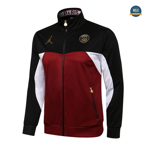 Max Veste PSG Jordan 2021/22 Noir/Bordeaux