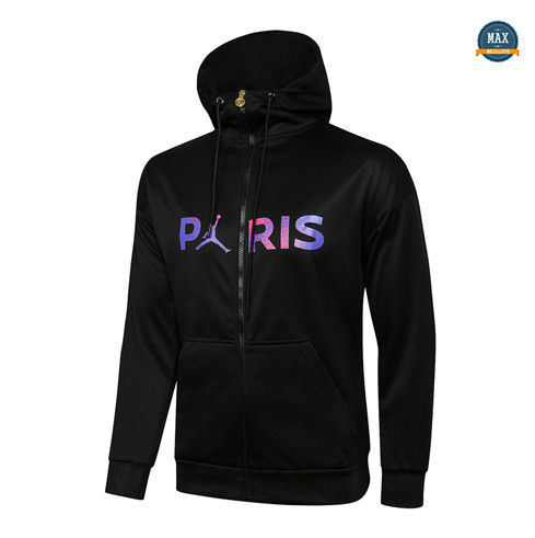 Max Veste a Capuche PSG Jordan 2021/22 Noir