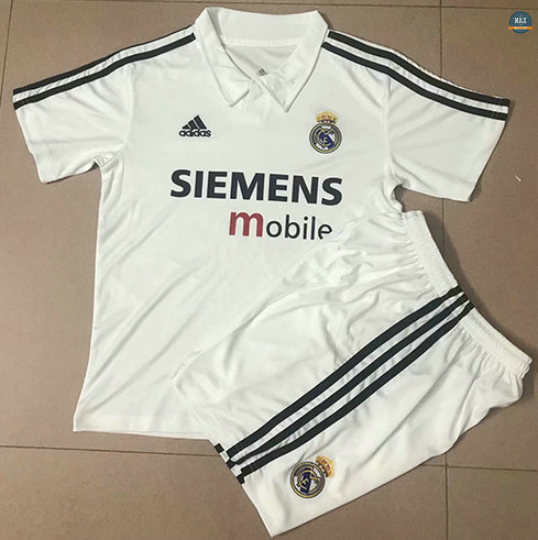 Max Maillot Rétro 2002-03 Real Madrid Enfant Domicile