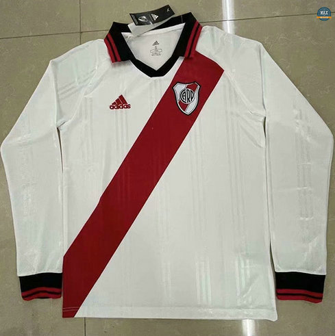 Max Maillots River Plate Manche Longue 2021/22 Blanc