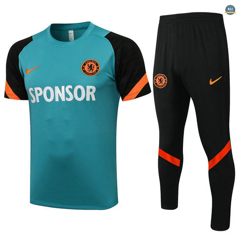 Max Maillot Chelsea + Pantalon 2021/22 Training Vert herbe