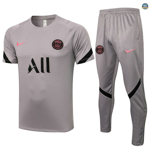 Max Maillots PSG + Pantalon 2021/22 Training Gris clair