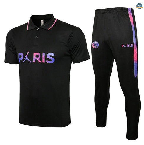 Max Maillot POLO PSG Jordan Paris + Pantalon 2021/22 Training Noir