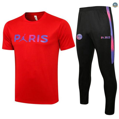 Max Maillots Paris PSG Jordan + Pantalon 2021/22 Training Rouge
