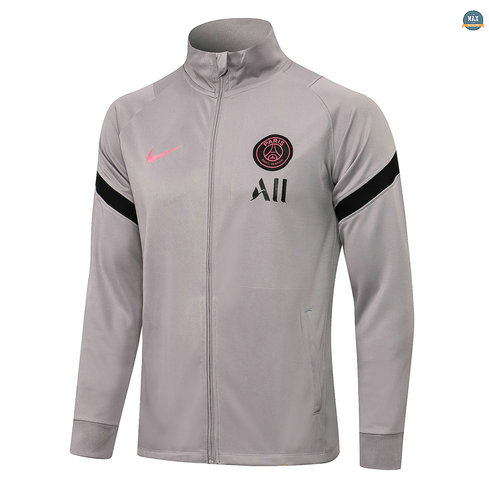 Max Maillots Veste PSG 2021/22 Gris clair