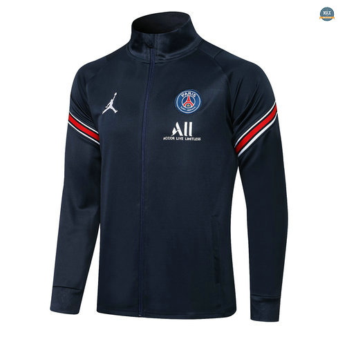 Max Maillot Veste PSG Jordan 2021/22 Bleu Marine