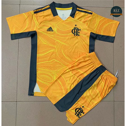 Max Maillot Flamengo Enfant Gardien De But Jaune 2021/22