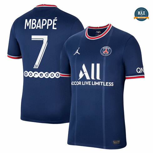 Max Maillot PSG Domicile Mbappé 7 2021/22