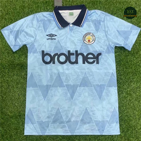 Max Maillot Retro 1989 Manchester City Domicile