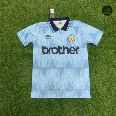 Max Maillots Retro 1989 Manchester City Domicile