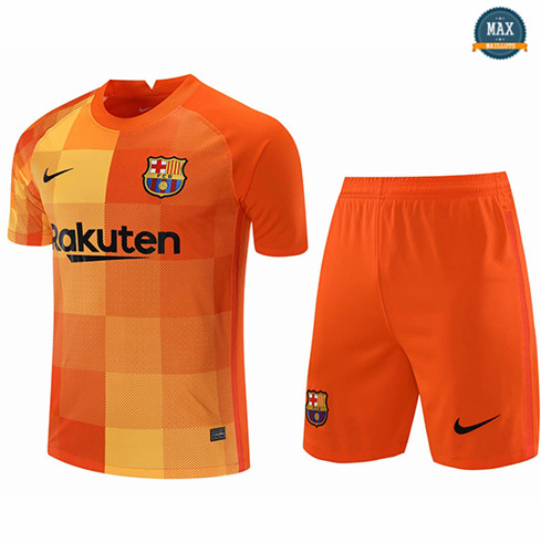 Max Maillots Barcelone Gardien de but + Short Orange 2021/22