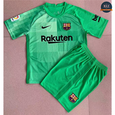 Max Maillot Barcelone Enfant Gardien de but + Short Vert 2021/22