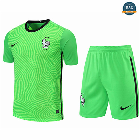 Max Maillot France Gardien de but + Short Vert 2021/22