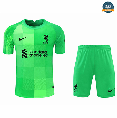 Max Maillot Liverpool Gardien de but + Short Vert 2021/22