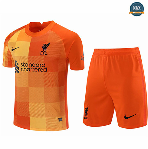 Max Maillots Liverpool Gardien de but + Short Orange 2021/22