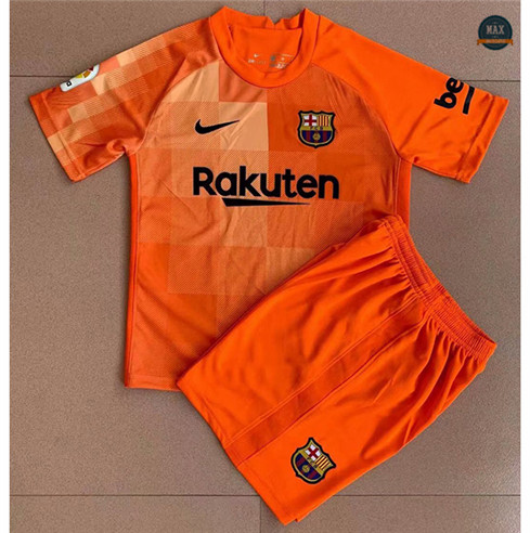 Max Maillot Barcelone Gardien de but Enfant orange 2021/22