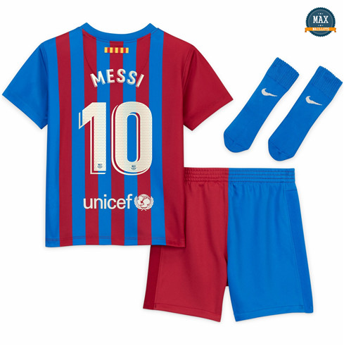 Max Maillots Barcelone Enfant & Junior Domicile Messi 10