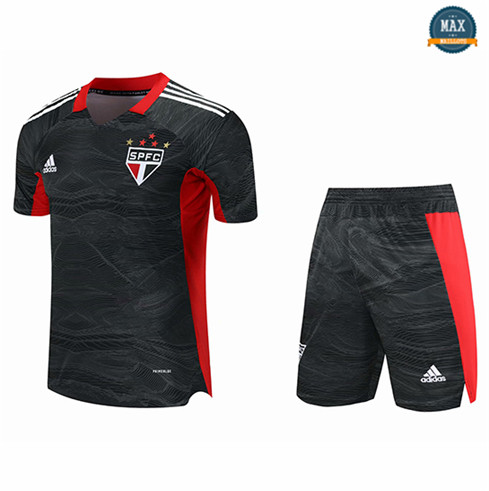 Max Maillot São Paulo Gardien de but + Short Noir 2021/22