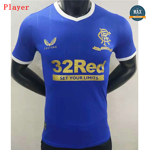 Max Maillots Player Version 2021/22 Rangers Domicile
