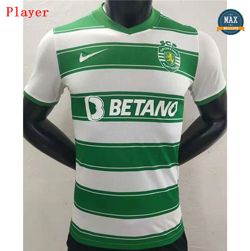 Max Maillots Player Version 2021/22 Sporting Lisbon Domicile