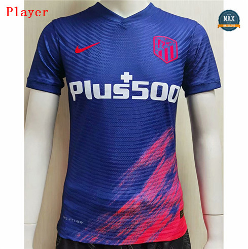 Max Maillots Player Version 2021/22 Atletico Madrid Exterieur Bleu