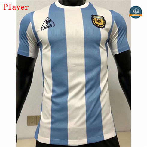 Max Maillots Player Version Argentine Domicile 1986