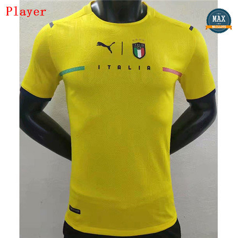 Max Maillot Player Version 2021/22 ltalie Jaune goalie