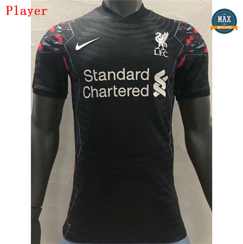 Max Maillots Player Version 2020 Liverpool édition spéciale Noir