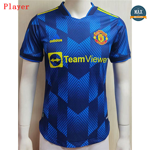 Max Maillots Player Version 2020 Manchester United Bleu