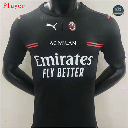 Max Maillots Player Version 2020 AC Milan Noir