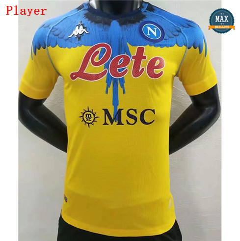 Max Maillots Player Version 2020 Naples Gardien de but Jaune