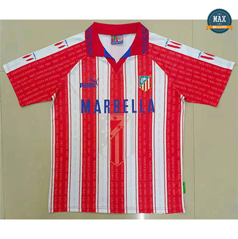 Max Maillot Rétro 1995-96 Atletico Madrid Domicile