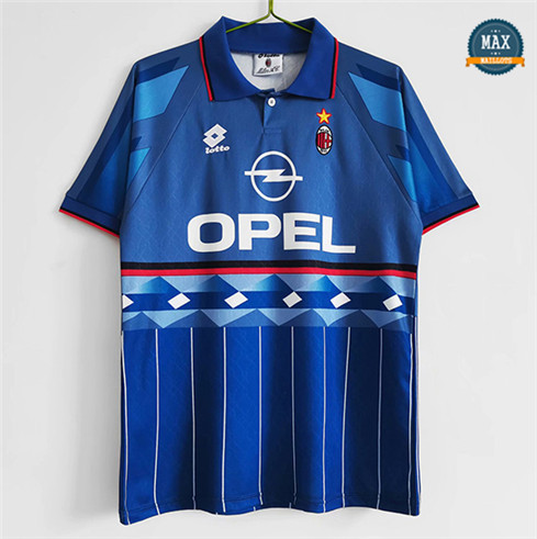 Max Maillots Rétro AC Milan Bleu