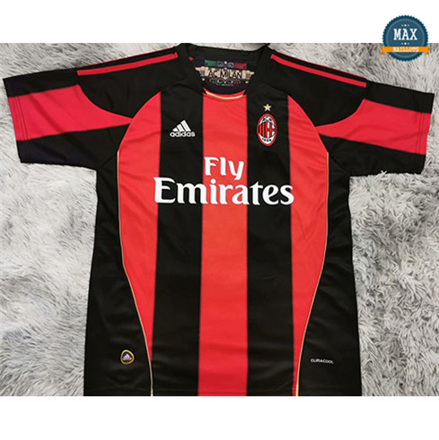 Max Maillots Rétro 2010-11 AC Milan Domicile