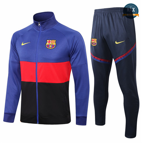 Max Veste Survetement Barcelone Bleu/Rouge 2021/22